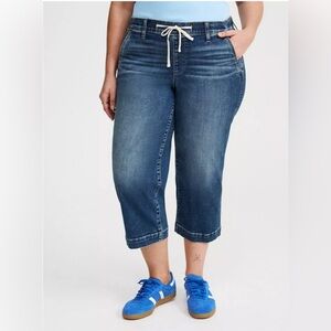 Torrid womens Crop weekend mid rise wide leg capris size 1X